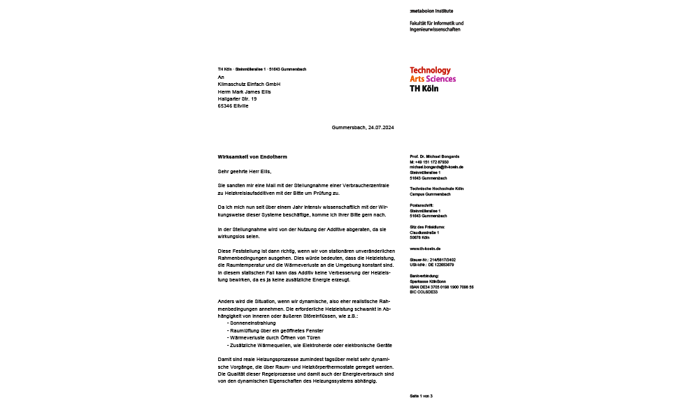 Stellungnahme Verbraucherzentrale